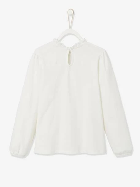 T-shirt Blouse Basics Fille Détails En Macramé Vert Clair Uni - Vertbaudet 3 T-shirt Blouse Basics Fille Détails En Macramé Vert Clair Uni - Vertbaudet – Image 3