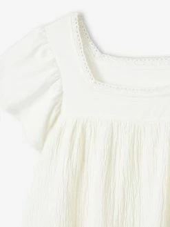 T-shirt Blouse Bi-matière Fille écru - Vertbaudet 5 T-shirt Blouse Bi-matière Fille écru - Vertbaudet -cyrillus boutique t shirt blouse bi matiere fille 2