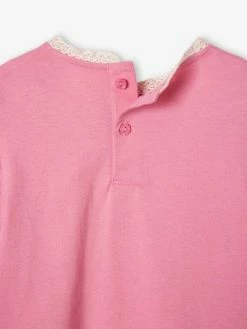 T-shirt Blouse Fille Détails Jour échelle Rose Bonbon - Vertbaudet -cyrillus boutique t shirt blouse fille details jour echelle 3