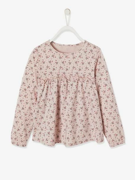 T-shirt Blouse Fille Imprimé Fleurs Encre Imprimé - Vertbaudet 5 T-shirt Blouse Fille Imprimé Fleurs Encre Imprimé - Vertbaudet – Image 5