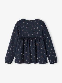 Alternative view of T-shirt Blouse Imprimé Fille Marron Foncé - Vertbaudet