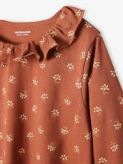 T-shirt Blouse Motifs Irisés Fleurs Fille Marron Imprimé - Vertbaudet 5 T-shirt Blouse Motifs Irisés Fleurs Fille Marron Imprimé - Vertbaudet -cyrillus boutique t shirt blouse motifs irises fleurs fille 2