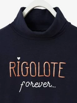 T-shirt Col Roulé Fille Motif Irisé Bleu - Vertbaudet 8 T-shirt Col Roulé Fille Motif Irisé Bleu - Vertbaudet -cyrillus boutique t shirt col roule fille motif irise 2