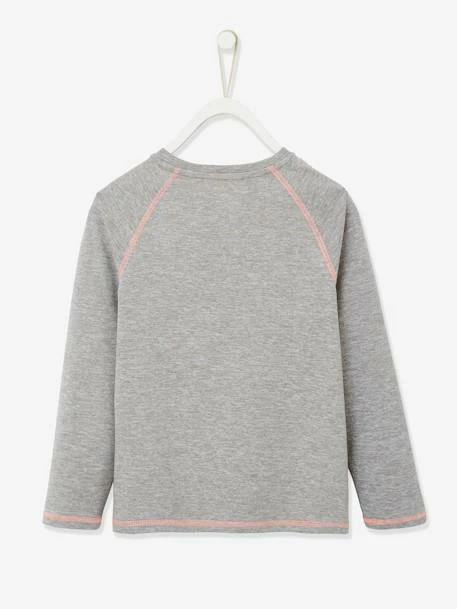 T-shirt De Sport "Move Together" Fille Inscription Irisée Gris Chiné - Vertbaudet 2 T-shirt De Sport "Move Together" Fille Inscription Irisée Gris Chiné - Vertbaudet – Image 2