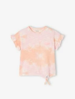 T-shirt Effet "dip Dye" Manches Courtes Volantées Fille Rose - Vertbaudet 8 T-shirt Effet "dip Dye" Manches Courtes Volantées Fille Rose - Vertbaudet -cyrillus boutique t shirt effet dip dye manches courtes volantees fille 2