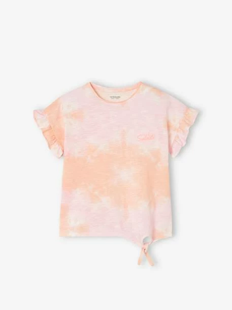 T-shirt Effet "dip Dye" Manches Courtes Volantées Fille Rose - Vertbaudet 3 T-shirt Effet "dip Dye" Manches Courtes Volantées Fille Rose - Vertbaudet – Image 3