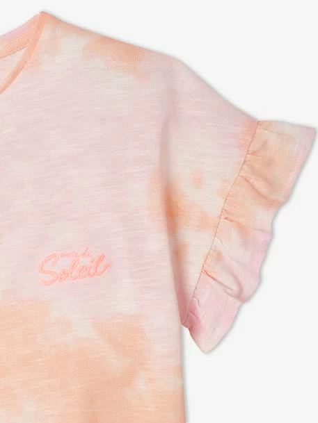 T-shirt Effet "dip Dye" Manches Courtes Volantées Fille Rose - Vertbaudet 5 T-shirt Effet "dip Dye" Manches Courtes Volantées Fille Rose - Vertbaudet – Image 5