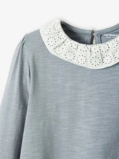 T-shirt Fille Col En Broderie Anglaise Rose Blush - Vertbaudet 8 T-shirt Fille Col En Broderie Anglaise Rose Blush - Vertbaudet -cyrillus boutique t shirt fille col en broderie anglaise 2