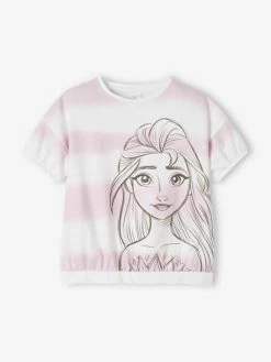 T-shirt Fille Disney® La Reines Des Neiges 2 Blanc Imprimé - Reine Des Neiges