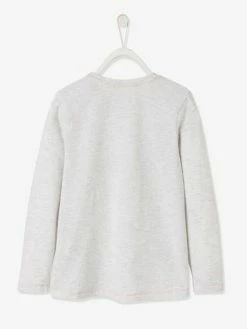Alternative view of T-shirt Fille Disney Minnie Et Mickey® Avec Paillettes Gris Clair Chiné - Minnie