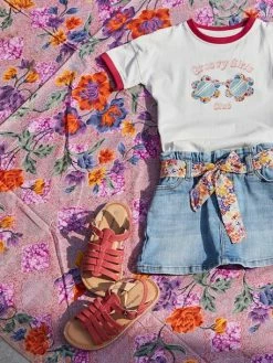 Alternative view of T-shirt Fille "Groovy Girls" Ivoire - Vertbaudet