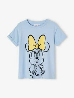 T-shirt Fille Manches Courtes Disney® Minnie Bleu Ciel - Minnie