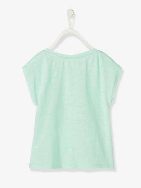T-shirt Fille Message Fantaisie Vert Clair - Vertbaudet 3 T-shirt Fille Message Fantaisie Vert Clair - Vertbaudet – Image 3