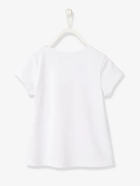 T-shirt Fille Motif Toucan Avec Sequins Et Broderies Blanc - Vertbaudet 2 T-shirt Fille Motif Toucan Avec Sequins Et Broderies Blanc - Vertbaudet – Image 2