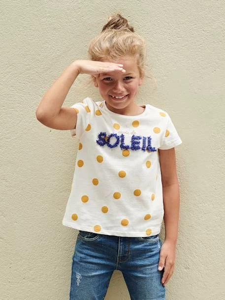 T-shirt Imprimé Animation Frizou Fille écru - Vertbaudet 1 T-shirt Imprimé Animation Frizou Fille écru - Vertbaudet