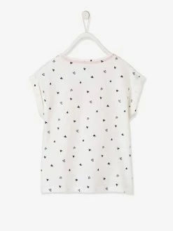 T-shirt Imprimé Détails Irisés Fille Blanc Imprimé - Vertbaudet 6 T-shirt Imprimé Détails Irisés Fille Blanc Imprimé - Vertbaudet -cyrillus boutique t shirt imprime details irises fille 1
