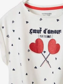 T-shirt Imprimé Détails Irisés Fille Blanc Imprimé - Vertbaudet 7 T-shirt Imprimé Détails Irisés Fille Blanc Imprimé - Vertbaudet -cyrillus boutique t shirt imprime details irises fille 2