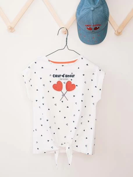 T-shirt Imprimé Détails Irisés Fille Blanc Imprimé - Vertbaudet 5 T-shirt Imprimé Détails Irisés Fille Blanc Imprimé - Vertbaudet – Image 5