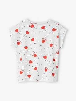 Alternative view of T-shirt Imprimé Fille Avec Noeud Fantaisie Kaki - Vertbaudet