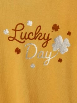 T-shirt "lucky" Détails Irisés Et Flocage Velours Fille Marron Clair - Vertbaudet 5 T-shirt "lucky" Détails Irisés Et Flocage Velours Fille Marron Clair - Vertbaudet -cyrillus boutique t shirt lucky details irises et flocage velours fille 2
