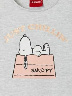 T-shirt Manches Courtes Snoopy Peanuts® Fille Gris - Snoopy 5 T-shirt Manches Courtes Snoopy Peanuts® Fille Gris - Snoopy -cyrillus boutique t shirt manches courtes snoopy peanuts fille 2