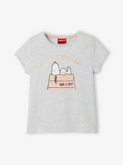 T-shirt Manches Courtes Snoopy Peanuts® Fille Gris - Snoopy