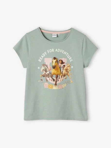 T-shirt Manches Courtes Spirit® Fille Kaki - 271 1 T-shirt Manches Courtes Spirit® Fille Kaki - 271