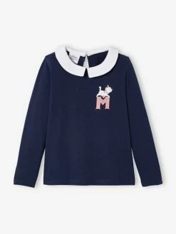 T-shirt Manches Longues Disney® Marie Les Aristochats Fille Bleu Marine - Disney