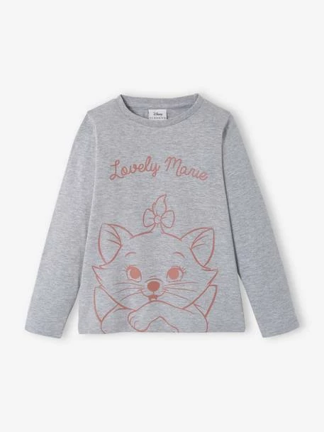 T-shirt Manches Longues Disney® Marie Les Aristochats Fille Gris Chiné - Disney 1 T-shirt Manches Longues Disney® Marie Les Aristochats Fille Gris Chiné - Disney