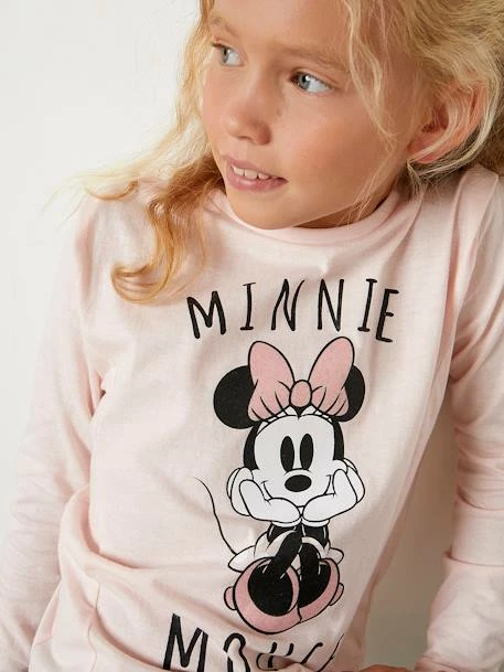 T-shirt Manches Longues Disney® Minnie Fille Rose Avec Anime - Minnie 1 T-shirt Manches Longues Disney® Minnie Fille Rose Avec Anime - Minnie