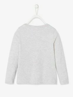 Alternative view of T-shirt Manches Longues Miraculous® Fille Gris Chine Avec Anime - Miraculous