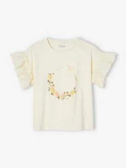 T-shirt Motif Couronne Détails Irisés Fille écru - Vertbaudet 9 T-shirt Motif Couronne Détails Irisés Fille écru - Vertbaudet -cyrillus boutique t shirt motif couronne details irises fille 3