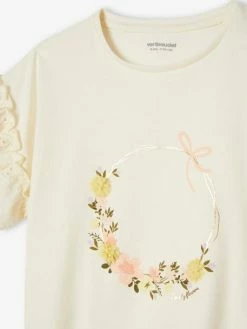 T-shirt Motif Couronne Détails Irisés Fille écru - Vertbaudet 11 T-shirt Motif Couronne Détails Irisés Fille écru - Vertbaudet -cyrillus boutique t shirt motif couronne details irises fille 5
