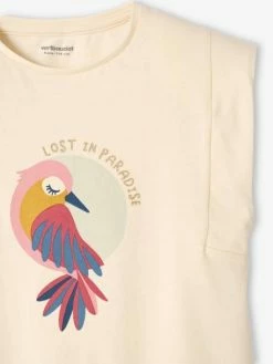 T-shirt Motif Oiseau De Paradis Fille Manches épaules écru - Vertbaudet 6 T-shirt Motif Oiseau De Paradis Fille Manches épaules écru - Vertbaudet -cyrillus boutique t shirt motif oiseau de paradis fille manches epaules 2