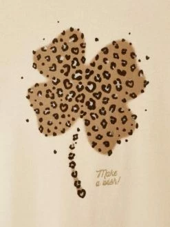 T-shirt Motif Trèfle Détails Irisés Et Flocage Velours Fille Beige - Vertbaudet 10 T-shirt Motif Trèfle Détails Irisés Et Flocage Velours Fille Beige - Vertbaudet -cyrillus boutique t shirt motif trefle details irises et flocage velours fille 4