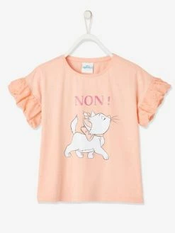T-shirt Plumetis Disney Aristochats® Fille Rose Poudré - Disney
