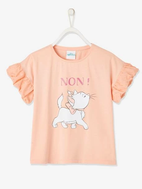T-shirt Plumetis Disney Aristochats® Fille Rose Poudré - Disney 1 T-shirt Plumetis Disney Aristochats® Fille Rose Poudré - Disney