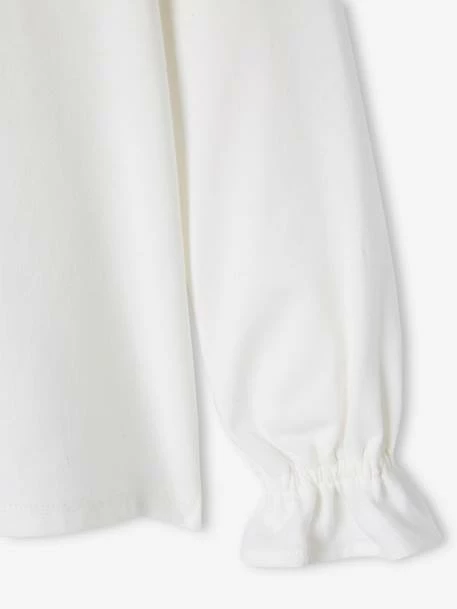 T-shirt Romantique Animation En Relief Et Détails Irisés Fille Blanc - Vertbaudet 4 T-shirt Romantique Animation En Relief Et Détails Irisés Fille Blanc - Vertbaudet – Image 4