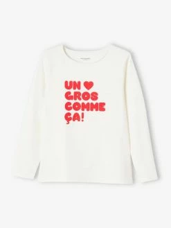 Tee-shirt à Message Basics Fille Rose - Vertbaudet 10 Tee-shirt à Message Basics Fille Rose - Vertbaudet -cyrillus boutique tee shirt a message basics fille 10