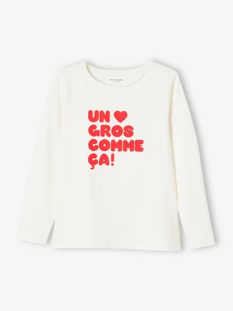 Tee-shirt à Message Basics Fille Rose - Vertbaudet 5 Tee-shirt à Message Basics Fille Rose - Vertbaudet – Image 5