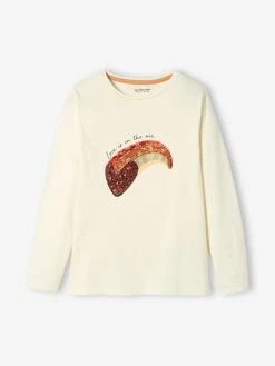 Alternative view of Tee-shirt à Sequins Fille écru - Vertbaudet