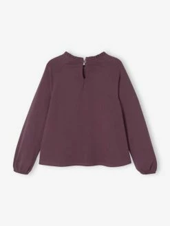 Alternative view of Tee-shirt Blouse Détail En Broderie Anglaise Fille Rose Poudré - Vertbaudet