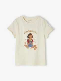 Tee-shirt égérie Fille Manches Courtes Volantées Ivoire - Vertbaudet -cyrillus boutique tee shirt egerie fille manches courtes volantees 4