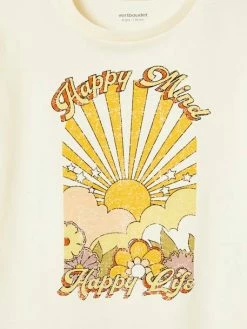 Tee-shirt "happy Life" Fille écru - Vertbaudet 5 Tee-shirt "happy Life" Fille écru - Vertbaudet -cyrillus boutique tee shirt happy life fille 2