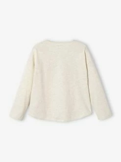 Alternative view of Tee-shirt Message En Bouclettes Fille Blanc - Vertbaudet