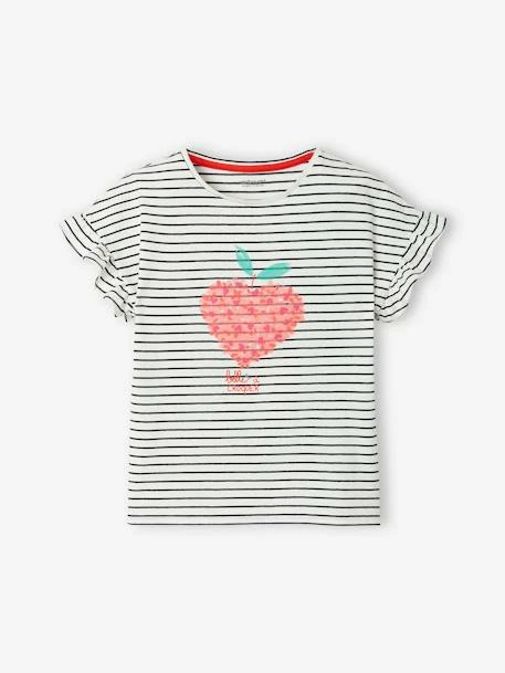 Tee-shirt Motif Fruit En Encre Gonflante Fille Rose Imprimé - Vertbaudet 2 Tee-shirt Motif Fruit En Encre Gonflante Fille Rose Imprimé - Vertbaudet – Image 2