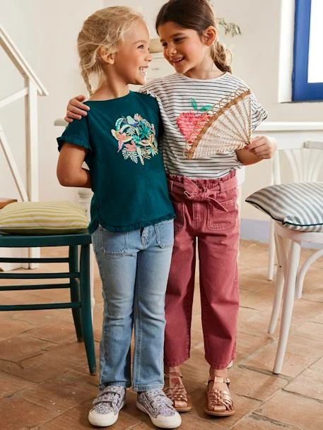 Tee-shirt Motif Fruit En Encre Gonflante Fille Rose Imprimé - Vertbaudet 5 Tee-shirt Motif Fruit En Encre Gonflante Fille Rose Imprimé - Vertbaudet – Image 5