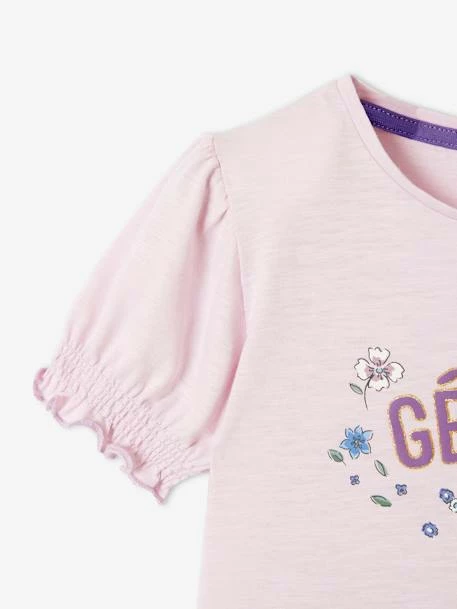Tee-shirt Motif Irisé Fille Lilas - Vertbaudet 3 Tee-shirt Motif Irisé Fille Lilas - Vertbaudet – Image 3