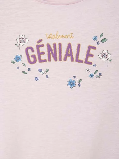 Tee-shirt Motif Irisé Fille Lilas - Vertbaudet 4 Tee-shirt Motif Irisé Fille Lilas - Vertbaudet – Image 4