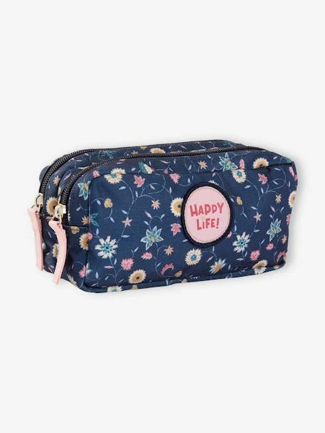 Trousse D'écolière à Fleurs Fille Marine Imprimé Fleurs - Vertbaudet 2 Trousse D'écolière à Fleurs Fille Marine Imprimé Fleurs - Vertbaudet – Image 2